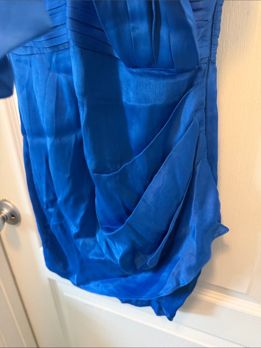 Saylor Clark Mini Dress in royal blue. - Picture 6 of 8